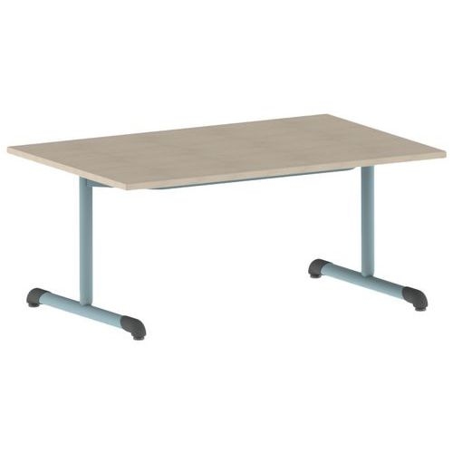 Table Bandana 120 x 80 cm fixe dégagement latéral stratifié Mobidecor - Image 8
