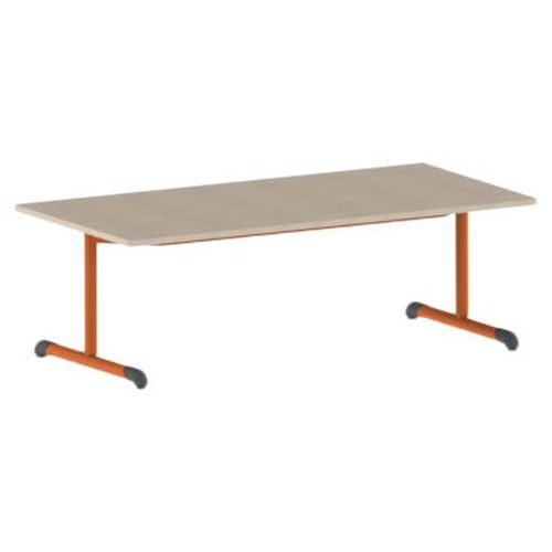 Table Bandana 160 x 80 cm fixe dégagement latéral stratifié Mobidecor - Image 4