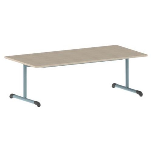 Table Bandana 160 x 80 cm fixe dégagement latéral stratifié Mobidecor - Image 8