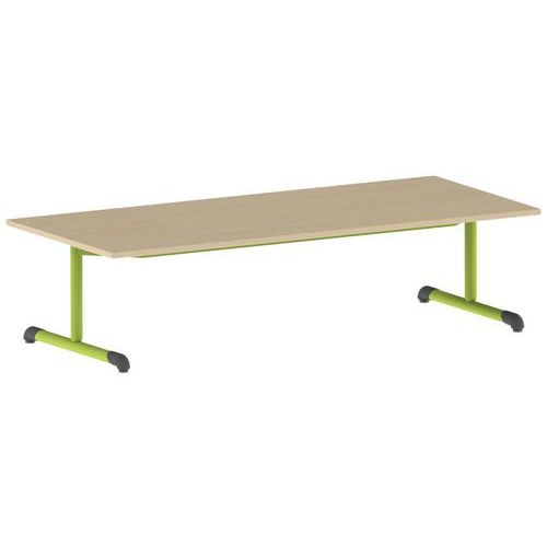 Table Bandana 180 x 80 cm fixe dégagement latéral stratifié Mobidecor - Image 6