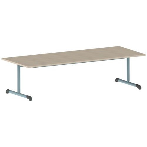 Table Bandana 200 x 80 cm fixe dégagement latéral stratifié Mobidecor - Image 8