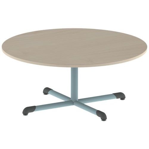 Table Bandana ronde Ø 120 cm fixe dégagement latéral stratifié - Image 7