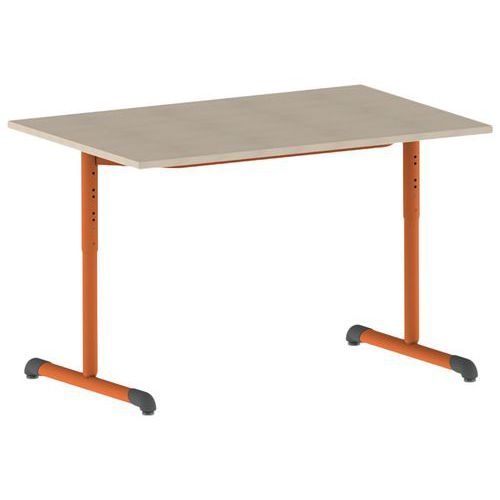 Table Bandana réglable T3 à T6 dégagement latéral stratifié Mobidecor - Image 4