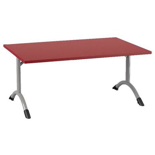 Table Sara rectangulaire 120 x 80 cm fixe dégagement latéral stratifié - Image 8