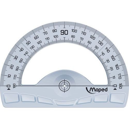 Rapporteur 180° base 12 cm - Geometric, en plastique recyclé - Image principale
