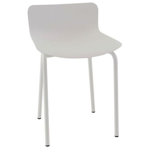 Tabouret bas Popp coque polycarbonate/piètement acier - Image 5