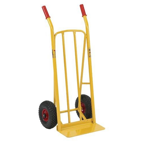 Diable acier bavette fixe - Roues pneumatiques - Force 250 kg - Image principale