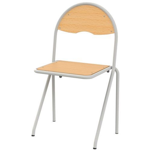 Chaise 4 pieds appui sur table stratifié - Image 5