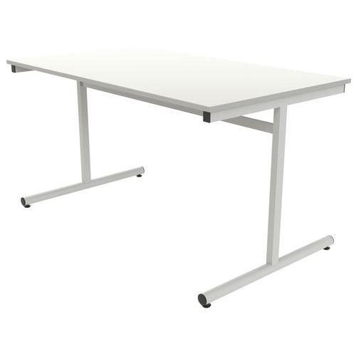 Table dégagement latéral 80 x 80 cm stratifié ABS - Image 2