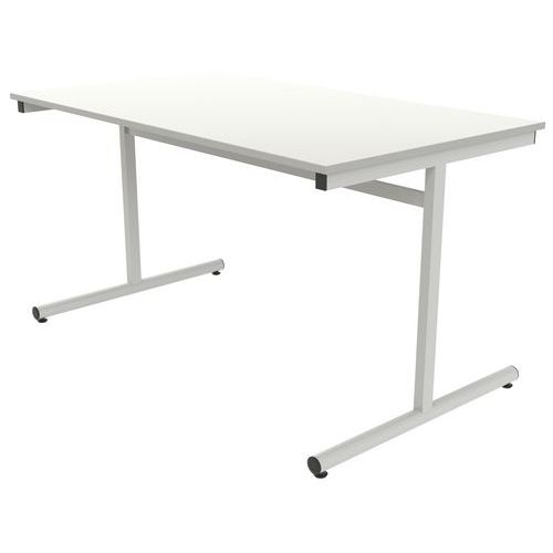 Table dégagement latéral 140 x 80 cm stratifié ABS - Image 3