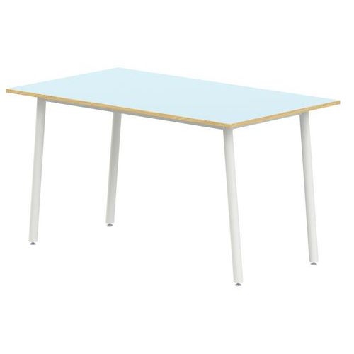 Table 4 pieds inclinés 80 x 80 cm stratifié ABS - Image 3