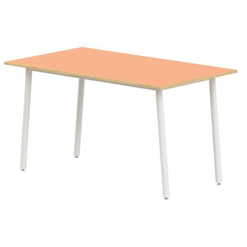 Table 4 pieds inclinés 80 x 80 cm stratifié ABS - Image 5