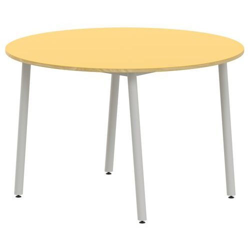 Table 4 pieds inclinés ronde Ø 120 cm stratifié ABS - Image 2