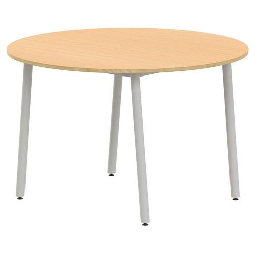 Table 4 pieds inclinés ronde Ø 120 cm stratifié ABS - Image 4