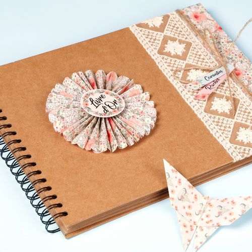 Album Couverture rigide Kraft 32x24cm 40 feuilles 200g - Image 2