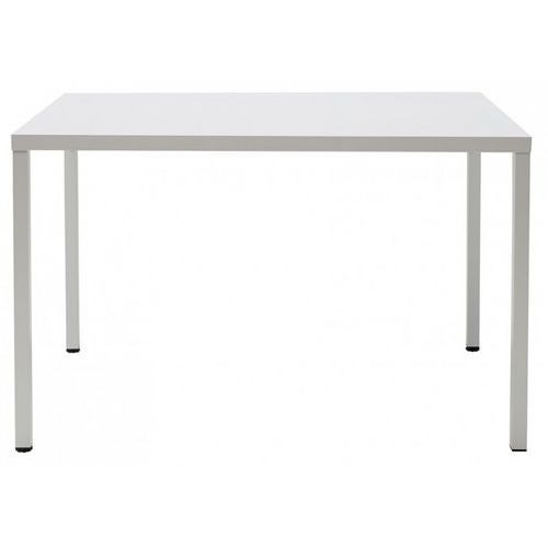 Table Summer 120 x 80 cm zingué hauteur 75 cm - peint blanc - Image principale