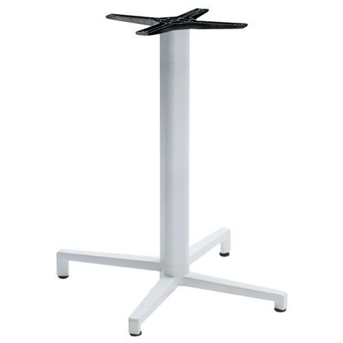 Pied de table Domino fixe hauteur 73 cm colonne ronde - blanc - Image principale