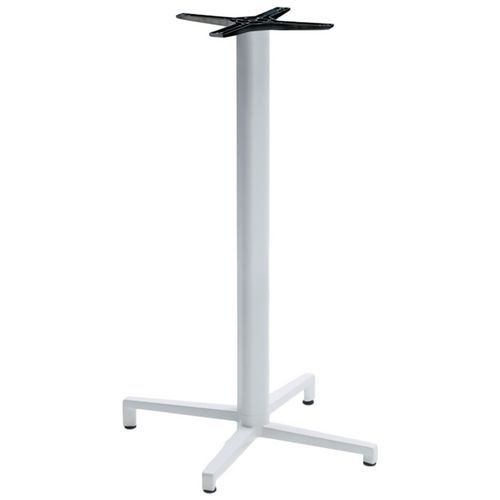 Pied de table Domino fixe hauteur 109 cm colonne ronde - blanc - Image principale