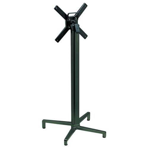 Pied de table Domino rabattable hauteur 109 cm colonne ronde - anthracite - Image principale