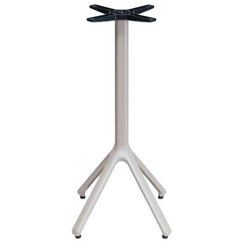 Pied de table Nemo fixe hauteur 109 cm - peint taupe - Image principale