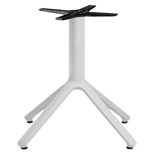 Pied de table Nemo fixe hauteur 50 cm - peint argent - Image principale