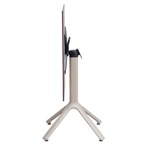 Pied de table Nemo rabattable hauteur 73 cm - peint taupe - Image principale