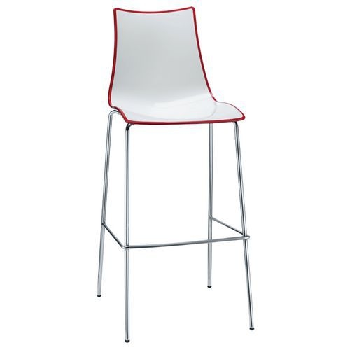 Tabourets Zebra hauteur 65 et 80 cm bicolore lot de 2 S-CAB - Image 3