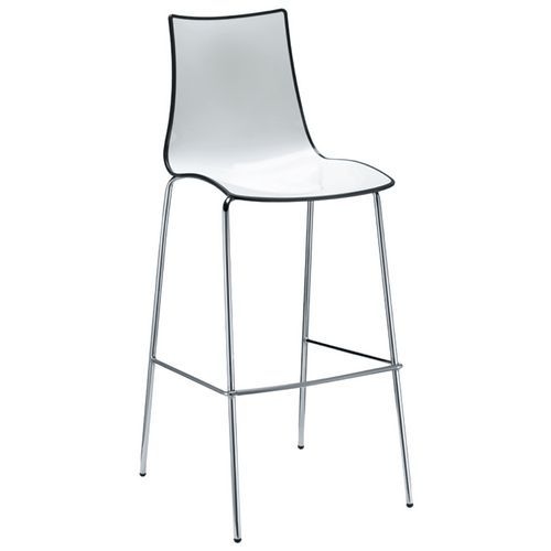 Tabourets Zebra hauteur 65 et 80 cm bicolore lot de 2 S-CAB - Image 4