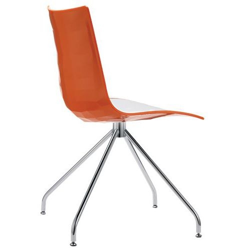 Chaises Zebra bicolore pied pivotant lot de 2 S-CAB - Image 2