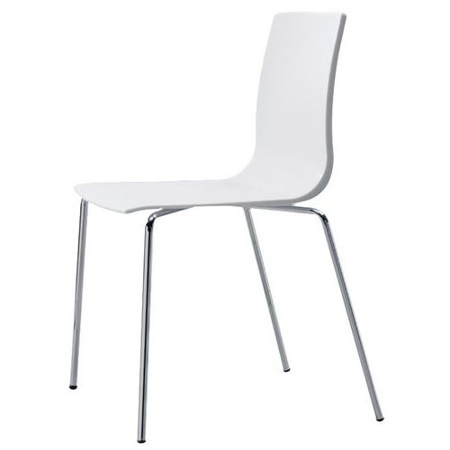 Chaises Alice 4 pieds peint ou chromé lot de 4 S-CAB - Image 2