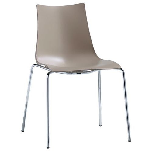 Chaises Zebra 4 pieds peints ou chromé lot de 4 S-CAB - Image 3