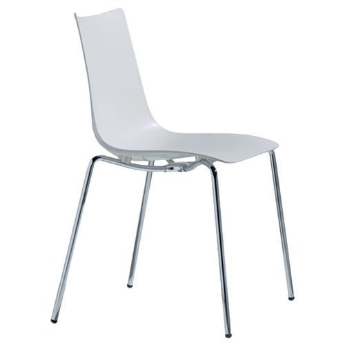 Chaises Zebra 4 pieds peints ou chromé lot de 4 S-CAB - Image 4