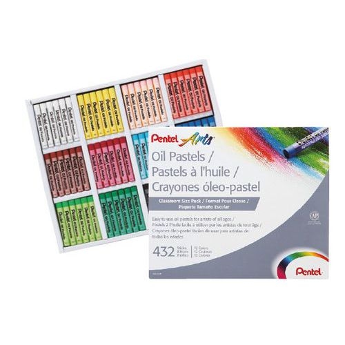 Coffret de 432 pastels à l'huile initiation Ø 8 mm - Image principale