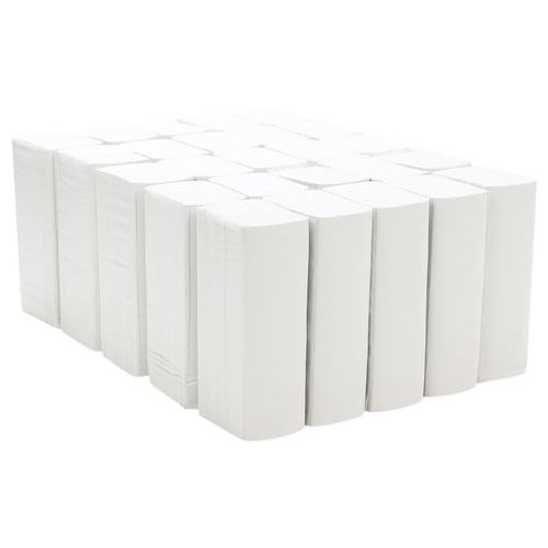 Essuie-main plié en Z - Recyclé - 1 pli - Manutan (lot de 25) - Image 6
