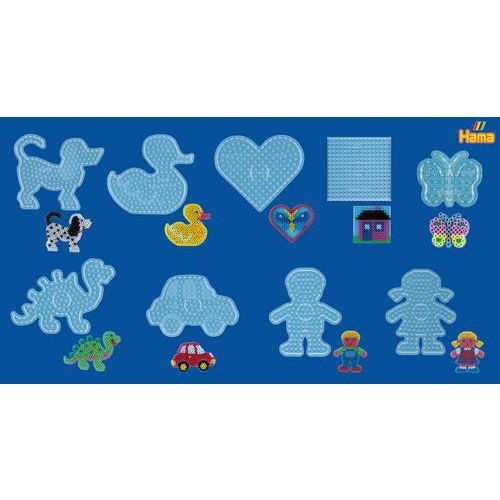 Assortiment de 9 plaques transparentes Hama MAXI - Image principale