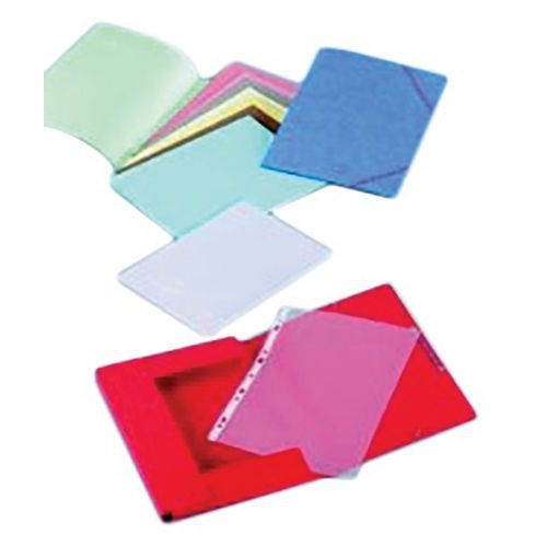Chemise à élastiques et rabats pour format A4 carte lustrée - Noir (Paquet de 10) - Image principale