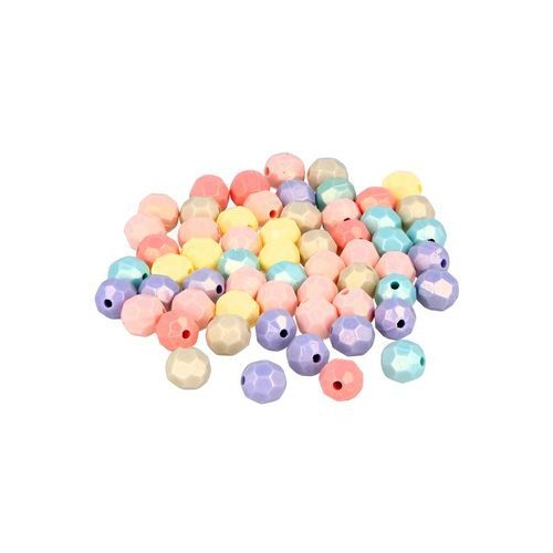 Bocal 750 perles facettes pastel - Image principale