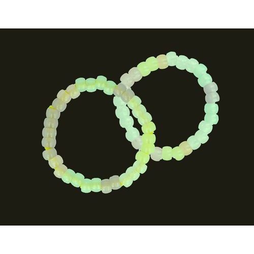 Sachet 1000 perles plastique gros trou dia9mm phosphorescent - Image 3