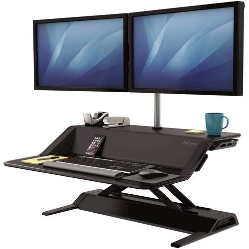 Plateforme de travail assis-debout Lotus - Noir - Image 4