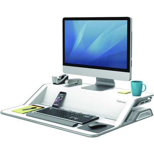 Plateforme de travail assis-debout Lotus - Blanc - Image 5