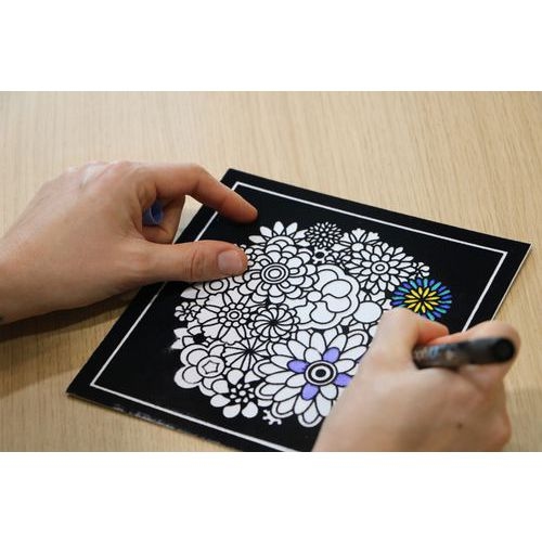 Set de 4 cartes velours - Mandalas - Image 2