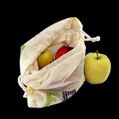 Sac à vrac biface coton/filet 29x38cm - Image 3