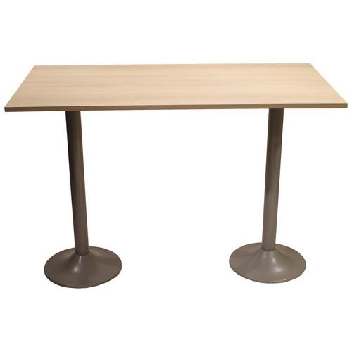 Table snack Scala 160 x 80 cm DL stratifié acacia - gris argent - Image principale