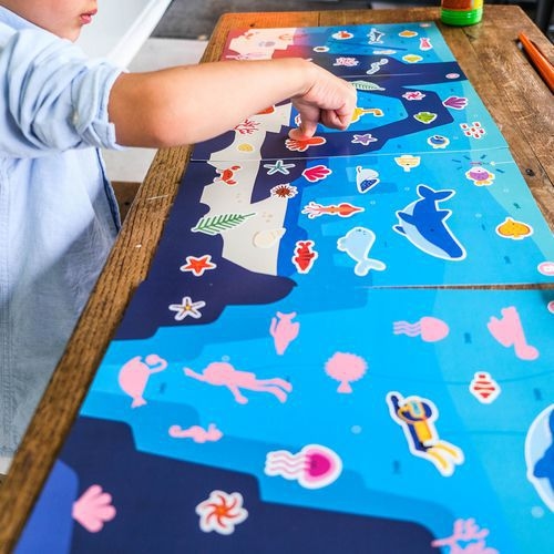 Atelier 12 enfants gommettes format géant animaux - Image 5