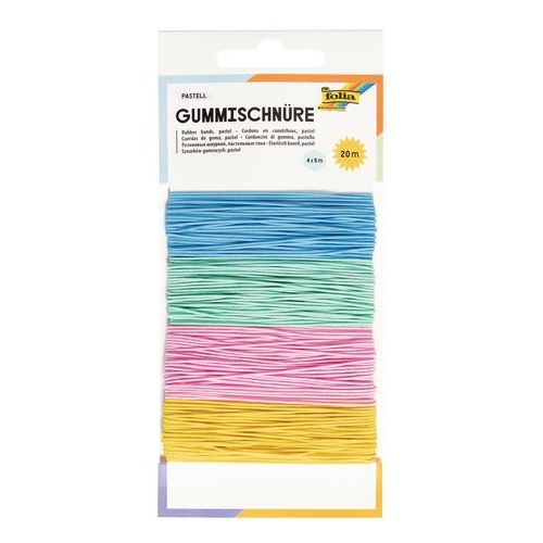 Kit de cordons en caoutchouc PASTEL, 4x5m - Image principale