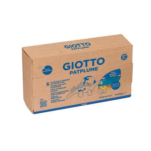 Assortiment GIOTTO Patplume 6 x 350g couleurs primaires - Image principale
