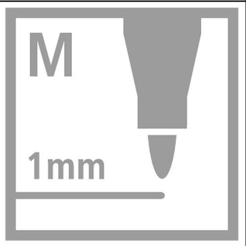 Feutre non permanent pointe moyenne 1 mm Stabilo - noir - Image 3