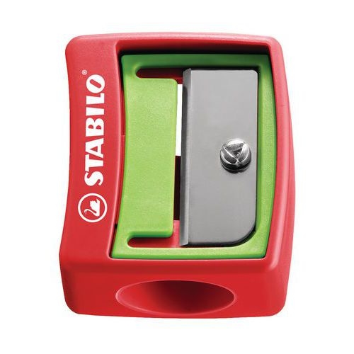 Etui carton 10 crayons Stabilo woody mine diam. 10 mm + 1 taille-crayon en plastique gros module offert - Image 3