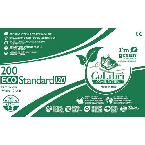 Boîte 200 couvertures CoLibri Eco standard : 120 microns - Image principale