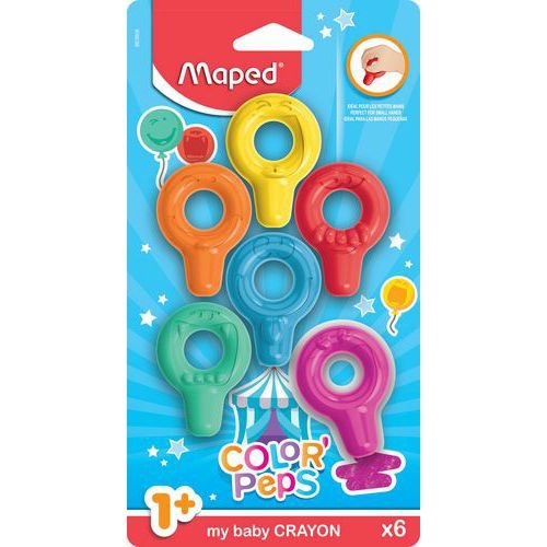 Lot de 6 baby crayons cire colorpeps - Image principale